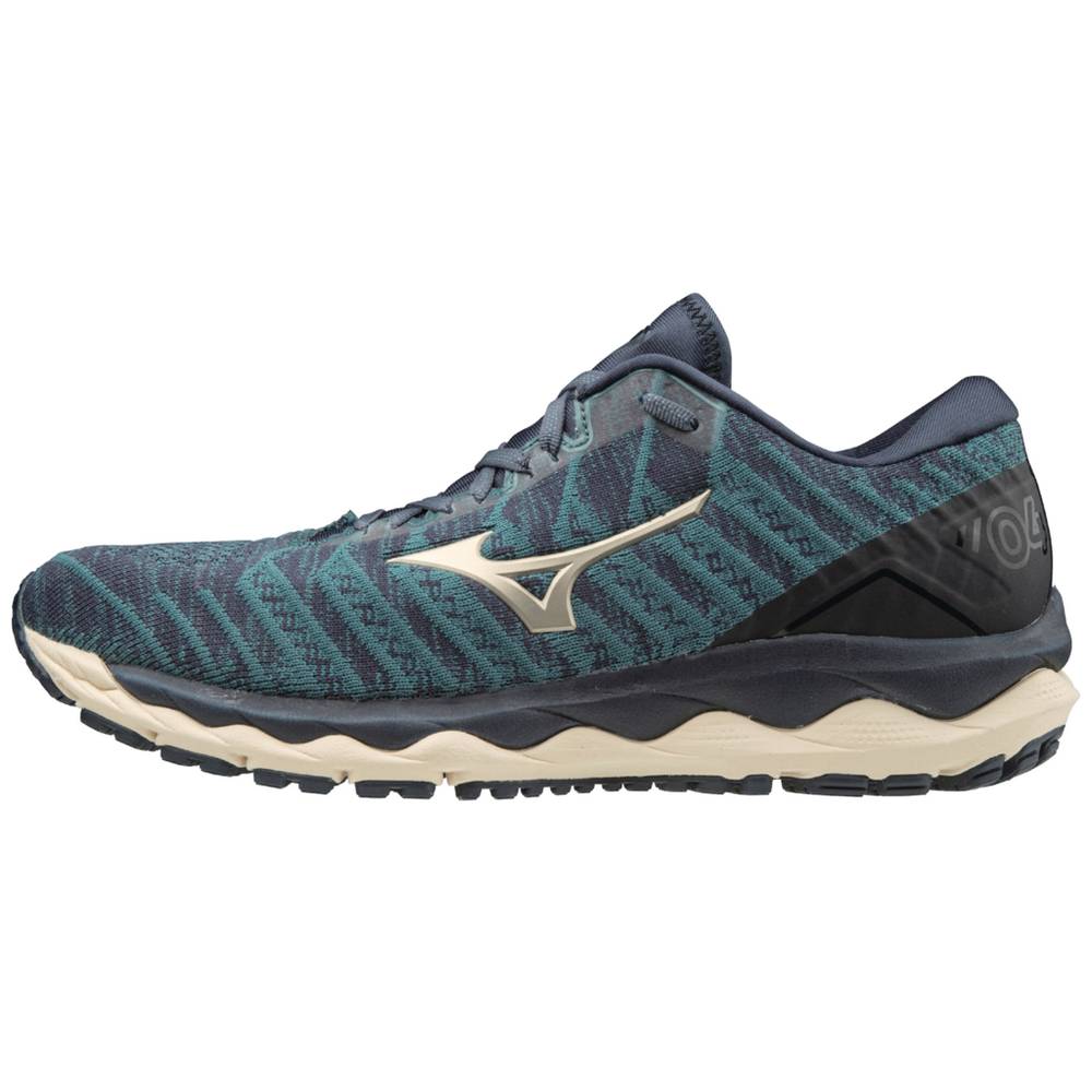 Mizuno Wave Sky 4 WAVEKNIT™ - Erkek Koşu Ayakkabısı - Indigo Türkiye (MQCKDA-259)